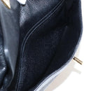 CHANEL Backpack Caviar Skin Black Gold CC Auth 210144M-22