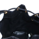 CHANEL Backpack Caviar Skin Black Gold CC Auth 210144M-26