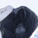 CHANEL Chain Patchwork Shoulder Bag Denim Blue Silver CC Auth 210149SM-21