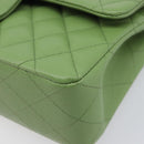 CHANEL Matelasse23 Chain Shoulder Bag Caviar Skin Green Gold CC Auth 210152SM-10