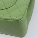 CHANEL Matelasse23 Chain Shoulder Bag Caviar Skin Green Gold CC Auth 210152SM-12