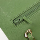 CHANEL Matelasse23 Chain Shoulder Bag Caviar Skin Green Gold CC Auth 210152SM-18