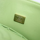 CHANEL Matelasse23 Chain Shoulder Bag Caviar Skin Green Gold CC Auth 210152SM-27