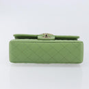 CHANEL Matelasse23 Chain Shoulder Bag Caviar Skin Green Gold CC Auth 210152SM-9