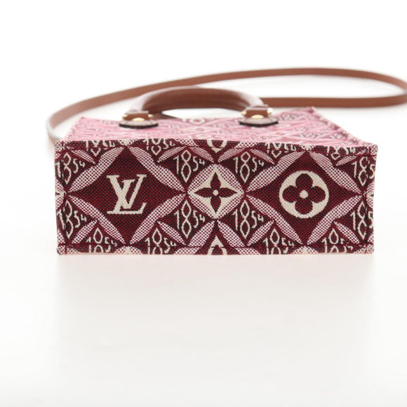 LOUIS VUITTON Pre-owned 1854 Print Petit Sac Plat Bag M69846 LV Auth 210158M