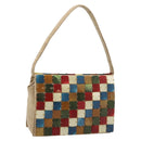 Bottega Veneta Hand Bag Canvas Beige Silver Auth 210160V-1
