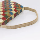 Bottega Veneta Hand Bag Canvas Beige Silver Auth 210160V-7
