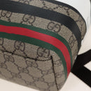 GUCCI GG Supreme Web Sherry Line Children's Lenses Backpack 782708 Auth 210162M-14