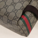 GUCCI GG Supreme Web Sherry Line Children's Lenses Backpack 782708 Auth 210162M-16
