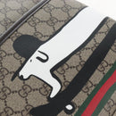 GUCCI GG Supreme Web Sherry Line Children's Lenses Backpack 782708 Auth 210162M-18
