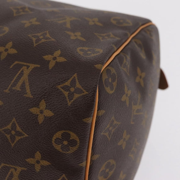 LOUIS VUITTON Monogram Speedy 35 Hand Bag M41524 LV Auth 210164SAV
