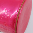 LOUIS VUITTON Monogram Vernis Bedford Bag Fuchsia Pink M91255 LV Auth 210165V-15