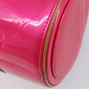LOUIS VUITTON Monogram Vernis Bedford Bag Fuchsia Pink M91255 LV Auth 210165V-17