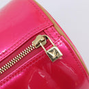 LOUIS VUITTON Monogram Vernis Bedford Bag Fuchsia Pink M91255 LV Auth 210165V-19