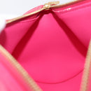 LOUIS VUITTON Monogram Vernis Bedford Bag Fuchsia Pink M91255 LV Auth 210165V-22