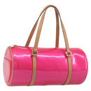 LOUIS VUITTON Monogram Vernis Bedford Bag Fuchsia Pink M91255 LV Auth 210165V-1