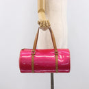 LOUIS VUITTON Monogram Vernis Bedford Bag Fuchsia Pink M91255 LV Auth 210165V-24