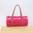 LOUIS VUITTON Monogram Vernis Bedford Bag Fuchsia Pink M91255 LV Auth 210165V-12