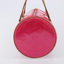 LOUIS VUITTON Monogram Vernis Bedford Bag Fuchsia Pink M91255 LV Auth 210165V-3