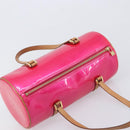 LOUIS VUITTON Monogram Vernis Bedford Bag Fuchsia Pink M91255 LV Auth 210165V-6
