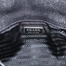 PRADA Chain Shoulder Bag Leather Black Silver Auth 210166A-20