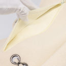 CHANEL Chain Shoulder Bag Canvas White Silver CC Auth 210168SM-21