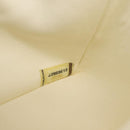 CHANEL Chain Shoulder Bag Canvas White Silver CC Auth 210168SM-28