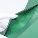 CHANEL Chain Matelasse25 Shoulder Bag Caviar Skin Green Silver CC Auth 210172SAM-23