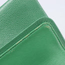 CHANEL Chain Matelasse25 Shoulder Bag Caviar Skin Green Silver CC Auth 210172SAM-9