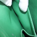 CHANEL Chain Matelasse25 Shoulder Bag Caviar Skin Green Silver CC Auth 210172SAM-29
