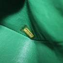 CHANEL Chain Matelasse25 Shoulder Bag Caviar Skin Green Silver CC Auth 210172SAM-11