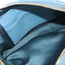 Miu Miu Matelasse Chain Shoulder Bag Leather Gold Light Blue Auth 210176SAM-19