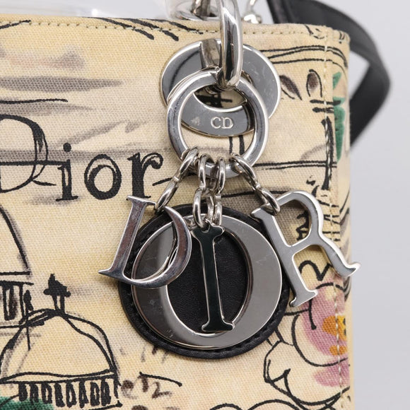 Christian Dior Lady Dior Bag Canvas 2way Osaka2005 19/50 Beige Auth 210177V