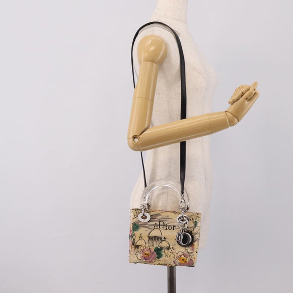 Christian Dior Lady Dior Bag Canvas 2way Osaka2005 19/50 Beige Auth 210177V