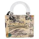 Christian Dior Lady Dior Bag Canvas 2way Osaka2005 19/50 Beige Auth 210177V-3