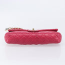 CHANEL Matelasse25 Chain Shoulder Bag Lamb Skin Pink Gold CC Auth 210180M-11