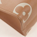 LOUIS VUITTON Empreinte Giant On The Go PM Bag Camel M12513 LV Auth 210181M-17