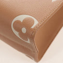LOUIS VUITTON Empreinte Giant On The Go PM Bag Camel M12513 LV Auth 210181M-18