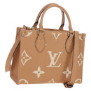 LOUIS VUITTON Empreinte Giant On The Go PM Bag Camel M12513 LV Auth 210181M-1