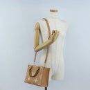LOUIS VUITTON Empreinte Giant On The Go PM Bag Camel M12513 LV Auth 210181M-28