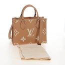 LOUIS VUITTON Empreinte Giant On The Go PM Bag Camel M12513 LV Auth 210181M-12