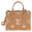 LOUIS VUITTON Empreinte Giant On The Go PM Bag Camel M12513 LV Auth 210181M-13