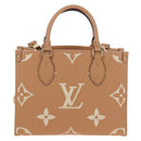LOUIS VUITTON Empreinte Giant On The Go PM Bag Camel M12513 LV Auth 210181M-2
