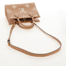LOUIS VUITTON Empreinte Giant On The Go PM Bag Camel M12513 LV Auth 210181M-8