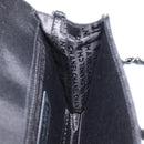 CHANEL Matelasse Chain Shoulder Bag Canvas Black Silver CC Auth 210182SAM-23