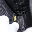CHANEL Matelasse Chain Shoulder Bag Canvas Black Silver CC Auth 210182SAM-24