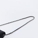 CHANEL Matelasse Chain Shoulder Bag Canvas Black Silver CC Auth 210182SAM-8