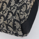 Christian Dior Trotter Canvas Oblique Shoulder Bag Navy Silver Auth 210185A-10