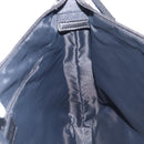 Christian Dior Trotter Canvas Oblique Shoulder Bag Navy Silver Auth 210185A-20
