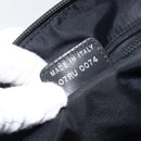 Christian Dior Trotter Canvas Oblique Shoulder Bag Navy Silver Auth 210185A-24